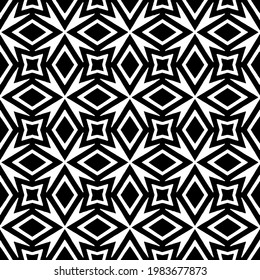 Geometric vector pattern with triangular elements. abstract picture for wallpapers and backgrounds. Black and white ornament.
