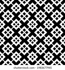Geometric vector pattern with triangular elements. abstract picture for wallpapers and backgrounds. Black and white ornament.