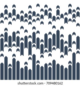 Geometric vector pattern. White and navy background