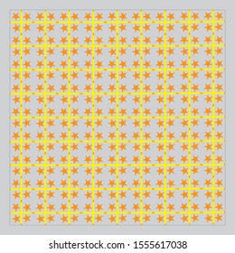 Geometric Vector pattern with Yellow  and Other. Form four Star, two line. 