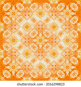 Geometric vector pattern with yellow and white gradient. simple ornament for wallpapers and backgrounds.