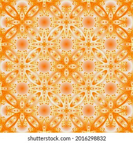 Geometric vector pattern with yellow and white gradient. simple ornament for wallpapers and backgrounds.