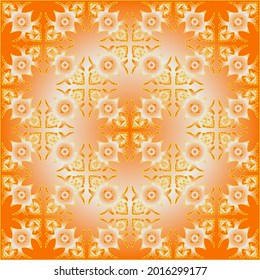 Geometric vector pattern with yellow and white gradient. simple ornament for wallpapers and backgrounds.