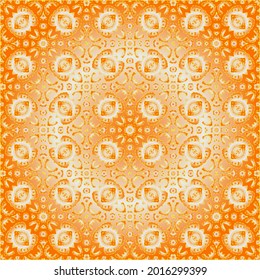 Geometric vector pattern with yellow and white gradient. simple ornament for wallpapers and backgrounds.