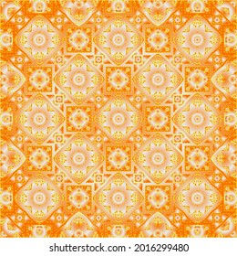 Geometric vector pattern with yellow and white gradient. simple ornament for wallpapers and backgrounds.