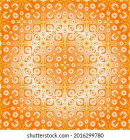 Geometric vector pattern with yellow and white gradient. simple ornament for wallpapers and backgrounds.