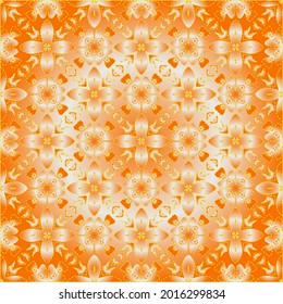 Geometric vector pattern with yellow and white gradient. simple ornament for wallpapers and backgrounds.