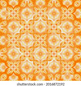 Geometric vector pattern with yellow and white gradient. simple ornament for wallpapers and backgrounds.