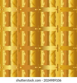 Geometric vector pattern with yellow and white gradient. gold ornament for wallpapers and backgrounds.