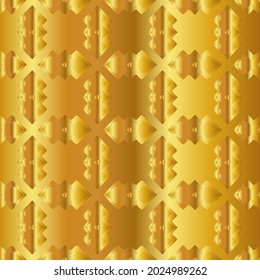 Geometric vector pattern with yellow and white gradient. gold ornament for wallpapers and backgrounds.