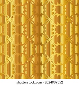 Geometric vector pattern with yellow and white gradient. gold ornament for wallpapers and backgrounds.