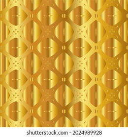 Geometric vector pattern with yellow and white gradient. gold ornament for wallpapers and backgrounds.