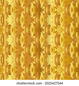Geometric vector pattern with yellow and white gradient. gold ornament for wallpapers and backgrounds.