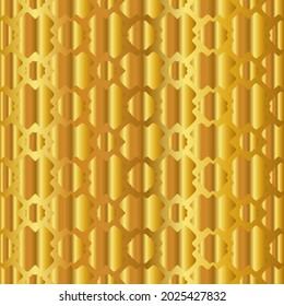 Geometric vector pattern with yellow and white gradient. gold ornament for wallpapers and backgrounds.