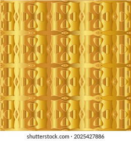 Geometric vector pattern with yellow and white gradient. gold ornament for wallpapers and backgrounds.
