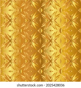Geometric vector pattern with yellow and white gradient. gold ornament for wallpapers and backgrounds.

