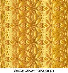 Geometric vector pattern with yellow and white gradient. gold ornament for wallpapers and backgrounds.
