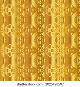 Geometric vector pattern with yellow and white gradient. gold ornament for wallpapers and backgrounds.