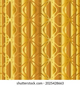 Geometric vector pattern with yellow and white gradient. gold ornament for wallpapers and backgrounds.