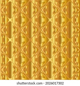 Geometric vector pattern with yellow and white gradient. gold ornament for wallpapers and backgrounds.