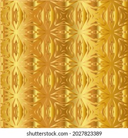 Geometric vector pattern with yellow and white gradient. gold ornament for wallpapers and backgrounds.