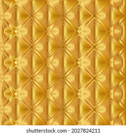 Geometric vector pattern with yellow and white gradient. gold ornament for wallpapers and backgrounds.