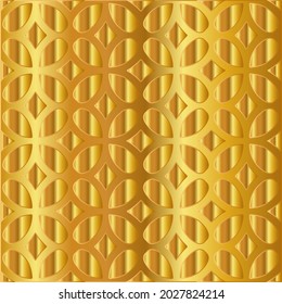 Geometric vector pattern with yellow and white gradient. gold ornament for wallpapers and backgrounds.