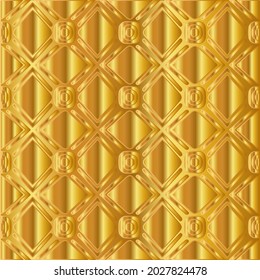 Geometric vector pattern with yellow and white gradient. gold ornament for wallpapers and backgrounds.