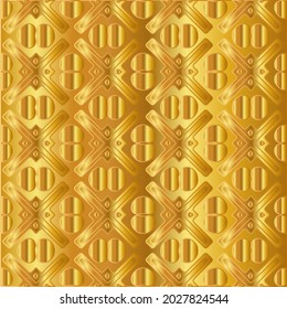 Geometric vector pattern with yellow and white gradient. gold ornament for wallpapers and backgrounds.