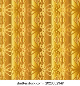 Geometric vector pattern with yellow and white gradient. gold ornament for wallpapers and backgrounds.