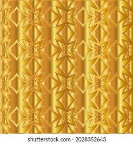Geometric vector pattern with yellow and white gradient. gold ornament for wallpapers and backgrounds.