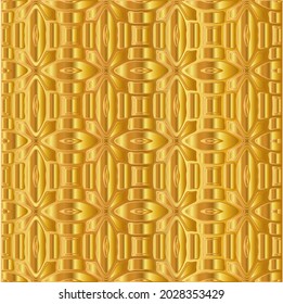 Geometric vector pattern with yellow and white gradient. gold ornament for wallpapers and backgrounds.