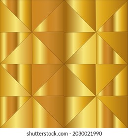 Geometric vector pattern with yellow and white gradient. gold ornament for wallpapers and backgrounds.