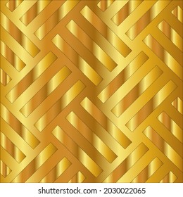 Geometric vector pattern with yellow and white gradient. gold ornament for wallpapers and backgrounds.