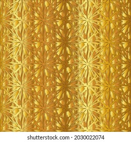 Geometric vector pattern with yellow and white gradient. gold ornament for wallpapers and backgrounds.