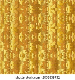 Geometric vector pattern with yellow and white gradient. gold ornament for wallpapers and backgrounds.