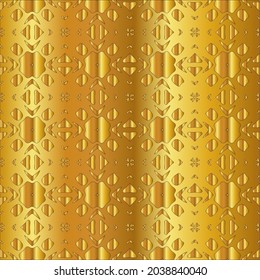 Geometric vector pattern with yellow and white gradient. gold ornament for wallpapers and backgrounds.