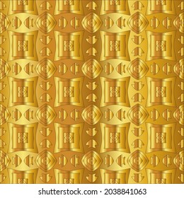 Geometric vector pattern with yellow and white gradient. gold ornament for wallpapers and backgrounds.