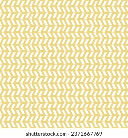 Geometric vector pattern with yellow and white arrows. Geometric modern ornament. Seamless abstract background