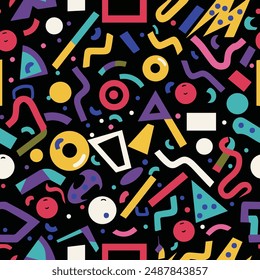 Geometric Vector Patterns background for design concept modern flat design colorful