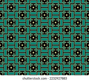 Geometric Vector Plaid Illustration Seamless Pattern, Horizontal and Vertical, Suitable for Print on surface designed for womanswear skirt, Doodle art Square Hypnotic Optic illusional art