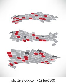 Geometric vector polygonal futuristic abstract background.