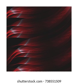 Geometric vector red wave,gradient line
