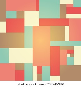 geometric vector seamless patchwork pattern