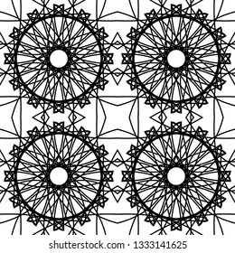 Geometric vector seamless pattern