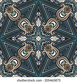 Geometric vector seamless pattern