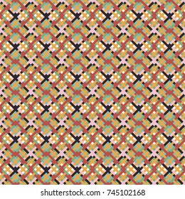 Geometric Vector Seamless Pattern. Abstract Background. Tribal and ethnic style.