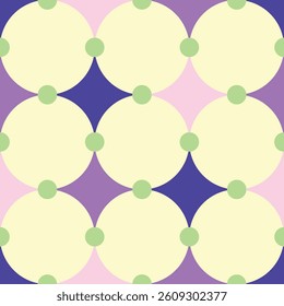 Geometric Vector Seamless Pattern Digital Paper, Abstract Colorful Background for Graphic Design, Scrapbooking, Textile, and Printing Projects