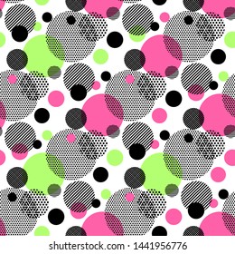 Creative Seamless Pattern Hand Drawn Textures Stock Vector (Royalty ...