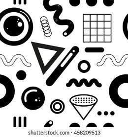 Geometric vector seamless pattern. Vector illustration.